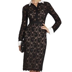 BcbgMaxazria Olga open-back lace dress